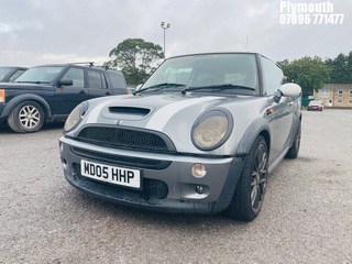 Location: Plymouth - 2005 MINI MINI COOPER S 3 Door Hatchback REG: MD05HHP, Keys: No, MOT Expiry date: 09/05/2025, 1598 Petrol, 6 Speed Manual Petrol, Former Keepers: 5