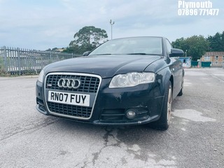 Location: Plymouth - 2007 AUDI A4 S LINE TDI 140 4 Door Saloon REG: RN07FUY, Keys: No, MOT Expiry date: 06/05/2025, 1968 Diesel, 6 Speed Manual Diesel, Former Keepers: 8