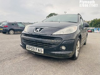 Location: Plymouth - 2009 PEUGEOT 207 S SW HDI Estate REG: KP09FAU, Keys: No, MOT Expiry date: 02/09/2024, 1560 Diesel, 5 Speed Manual Diesel, Former Keepers: 4