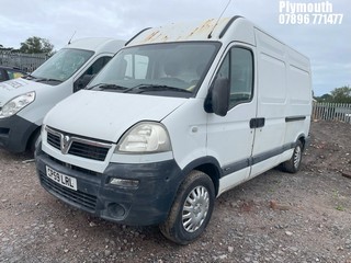 Location: Plymouth - 2009 VAUXHALL MOVANO 3500 CDTI MWB Panel Van REG: CP59LRL, Keys: No, MOT Expiry date: 24/10/2025, 2464 Diesel, 6 Speed Manual Diesel, Former Keepers: 4