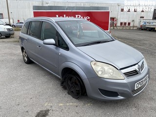Location: South Wales - 2009 VAUXHALL ZAFIRA ACTIVE MPV REG: CP09HHO, Keys: No, MOT Expiry date: 19/09/2025, 1796 Petrol, 5 Speed Manual Petrol, Former Keepers: 2