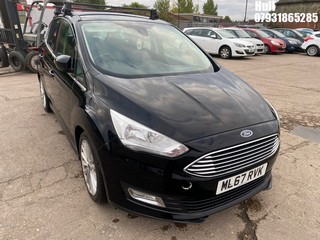 Location: Hull - 2017 FORD C-MAX TITANIUM TURBO MPV REG: ML67RVK, Keys: No, MOT Expiry date: 06/04/2024, 999 Petrol, 6 Speed Manual Petrol, Former Keepers: 2