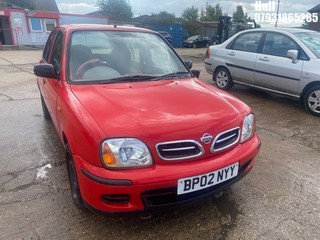 Location: Hull - 2002 NISSAN MICRA S AUTO 5 Door Hatchback REG: BP02NYY, Keys: Yes, MOT Expiry date: 13/12/2024, 998 Petrol, Variable Speed Auto Petrol, Former Keepers: 8