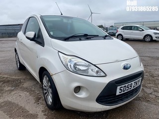 Location: Hull - 2009 FORD KA ZETEC 3 Door Hatchback REG: SD59ZKY, Keys: No, MOT Expiry date: 28/11/2024, 1242 Petrol, 5 Speed Manual Petrol, Former Keepers: 6