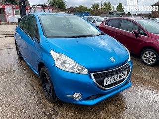 Location: Hull - 2013 PEUGEOT 208 ACTIVE 3 Door Hatchback REG: FT62WPA, Keys: No, MOT Expiry date: 18/06/2025, 1199 Petrol, 5 Speed Manual Petrol, Former Keepers: 3