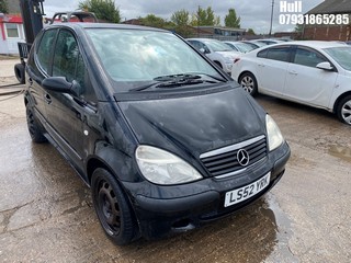Location: Hull - 2003 MERCEDES A140 CLASSIC 5 Door Hatchback REG: LS52YRK, Keys: No, MOT Expiry date: 27/04/2026, 1397 Petrol, 5 Speed Manual Petrol, Former Keepers: 5