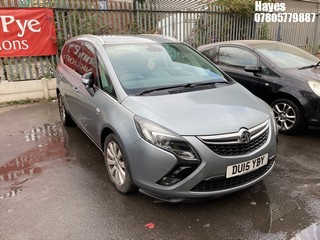 Location: Hayes - 2015 VAUXHALL ZAFIRA TOURER SE TURBO MPV REG: DU15YBY, Keys: No, MOT Expiry date: 16/07/2025, 1364 Petrol, 6 Speed Manual Petrol, Former Keepers: 4