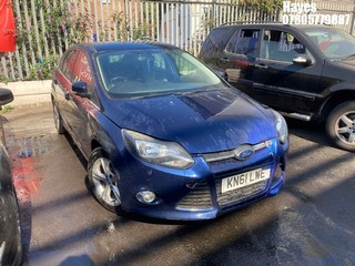 Location: Hayes - 2011 FORD FOCUS ZETEC 125 5 Door Hatchback REG: KN61LWE, Keys: No, MOT Expiry date: 16/05/2025, 1596 Petrol, 5 Speed Manual Petrol, Former Keepers: 5