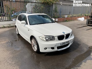 Location: Hayes - 2010 BMW 120D M SPORT 5 Door Hatchback REG: LD10PXE, Keys: No, MOT Expiry date: 02/05/2025, 1995 Diesel, 6 Speed Manual Diesel, Former Keepers: 10