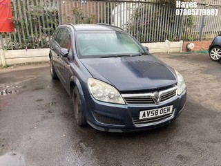 Location: Hayes - 2009 VAUXHALL ASTRA LIFE A/C A Estate REG: AV58OEN, Keys: No, MOT Expiry date: 03/01/2025, 1796 Petrol, 4 Speed Auto Petrol, Former Keepers: 3