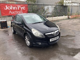 Location: Hayes - 2009 VAUXHALL CORSA SXI 3 Door Hatchback REG: SA59MXO, Keys: No, MOT Expiry date: 30/05/2025, 1229 Petrol, 5 Speed Manual Petrol, Former Keepers: 6