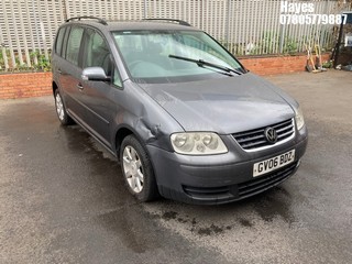 Location: Hayes - 2006 VOLKSWAGEN TOURAN SE TDI MPV REG: GV06BDZ, Keys: No, MOT Expiry date: 20/01/2026, 1896 Diesel, 6 Speed Manual Diesel, Former Keepers: 3