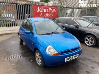 Location: Hayes - 2004 FORD KA COLLECTION 3 Door Hatchback REG: KP04YMR, Keys: No, MOT Expiry date: 26/10/2024, 1299 Petrol, 5 Speed Manual Petrol, Former Keepers: 5