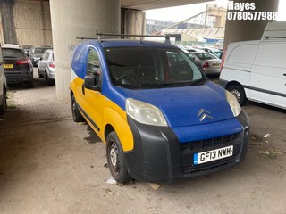 Location: Hayes - 2013 CITROEN NEMO 610 X Panel Van REG: GF13NWM, Keys: No, MOT Expiry date: 12/03/2026, 1360 LPG, 5 Speed Manual Petrol, Former Keepers: 9