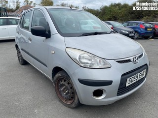 Location: Manchester - 2009 HYUNDAI I10 CLASSIC 5 Door Hatchback REG: SD59EHX, 1248 Petrol, 5 Speed Manual Petrol, Former Keepers: 5, Keys: No, MOT Expiry date: 27/05/2025