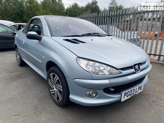 Location: Manchester - 2003 PEUGEOT 206 CC Coupe REG: PG03LPK, 1587 Petrol, 5 Speed Manual Petrol, Former Keepers: 5, Keys: No, MOT Expiry date: 24/05/2025