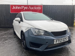 Location: Stapleford - 2012 SEAT IBIZA FR CR TDI 3 Door Hatchback REG: FT12GZS, Keys: Yes, MOT Expiry date: 04/06/2025, 1598 Diesel, 5 Speed Manual Diesel, Former Keepers: 10