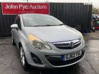 Location: Stapleford - 2012 VAUXHALL CORSA ACTIVE AC 3 Door Hatchback REG: GJ62YSL, Keys: Yes, MOT Expiry date: 28/09/2025, 1229 Petrol, 5 Speed Manual Petrol, Former Keepers: 2