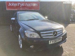 Location: Stapleford - 2008 MERCEDES C220 SPORT CDI A 4 Door Saloon REG: FY08FPT, Keys: Yes, MOT Expiry date: 12/05/2026, 2148 Diesel, 5 Speed Auto Diesel, Former Keepers: 3
