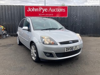 Location: Stapleford - 2008 FORD FIESTA ZETEC CLIMATE 5 Door Hatchback REG: DV08LFL, Keys: Yes, MOT Expiry date: 21/11/2025, 1388 Petrol, 5 Speed Manual Petrol, Former Keepers: 6