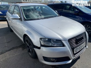Location: BELVEDERE - 2009 AUDI A3 SE TECHNIK MPI 5 Door Hatchback REG: OY59KPO, 1595 PETROL, 5 Speed Manual, Former Keepers: 7, Keys: No, MOT: Expiry date10.06.2026
