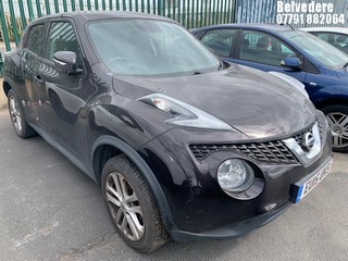 Location: Belvedere - 2015 NISSAN JUKE ACENTA DCI 5 Door Hatchback REG: EU15UKS, Keys: No, MOT Expiry date: 09/03/2025, 1461 Diesel, 5 Speed Manual Diesel, Former Keepers: 2