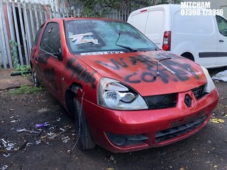NOTE: ATF Registered Buyers ONLY - Location: Mitcham - 2007 RENAULT CLIO CAMPUS 8V 3 Door Hatchback REG: AF57KKY, Keys: No, 1149 Petrol, 5 Speed Manual Petrol, Former Keepers: 5