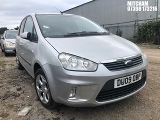 Location: Mitcham - 2009 FORD C-MAX ZETEC MPV REG: DU09OBP, Keys: No, MOT Expiry date: 21/02/2026, 1596 Petrol, 5 Speed Manual Petrol, Former Keepers: 5