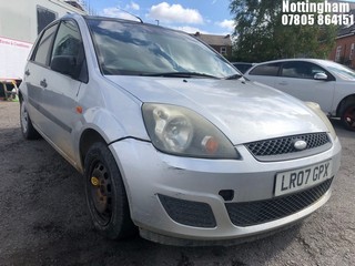 Location: Nottingham - 2007 FORD FIESTA STYLE CLIMATE 5 Door Hatchback REG: LR07GPX, Keys: No, MOT Expiry date: 29/03/2025, 1242 Petrol, 5 Speed Manual Petrol, Former Keepers: 6