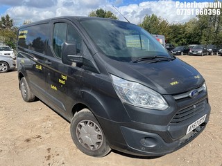 Location: Peterborough - 2017 FORD TRANSIT CUSTOM 270 TREND PANEL VAN REG: AY67OCR, 1995CC DIESEL, 6 SPEED MANUAL DIESEL, Former Keepers: 0, Keys: Yes, MOT Expiry date: 28/09/2025