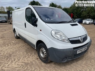 Location: Peterborough - 2011 VAUXHALL VIVARO 2900 CDTI LWB Panel Van REG: FP60UGM, Keys: No, MOT Expiry date: 23/10/2025, 1995 Diesel, 6 Speed Manual Diesel, Former Keepers: 2
