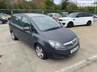 Location: Brentwood - 2014 VAUXHALL ZAFIRA EXCLUSIV MPV REG: CE14YFH, Keys: No, MOT Expiry date: 30.09.2025, 1796 Petrol, 5 Speed Manual Petrol, Former Keepers: 3