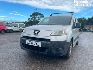 Location: Plymouth - 2010 PEUGEOT PARTNER 750 SE HDI Panel Van REG: LT10JXD, Keys: No, MOT Expiry date: 02/09/2025, 1560 Diesel, 5 Speed Manual Diesel, Former Keepers: 13
