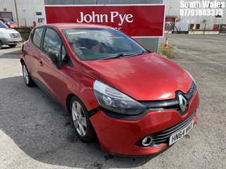 Location: South Wales - 2014 RENAULT CLIO EXPRESSION PLUS 16V 5 DOOR HATCHBACK REG: HN64WWD, 1149CC PETROL, 5 SPEED MANUAL PETROL, Former Keepers: 5, Keys: Yes, MOT Expiry date: 21/03/2023
