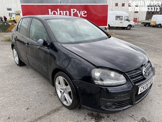 Location: South Wales - 2008 VOLKSWAGEN GOLF GT SPORT TDI 170 5 Door Hatchback REG: CK08MOA, Keys: No, MOT Expiry date: 22/11/2024, 1968 Diesel, 6 Speed Manual Diesel, Former Keepers: 8