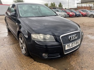Location: Hull - 2007 AUDI A3 SPORT TDI 3 Door Hatchback REG: YL07RVZ, Keys: No, MOT Expiry date: 06/12/2025, 1968 Diesel, 6 Speed Manual Diesel, Former Keepers: 8