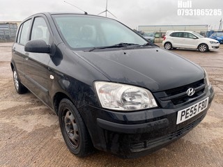 Location: Hull - 2005 HYUNDAI GETZ GSI 5 Door Hatchback REG: PE55FBD, Keys: No, MOT Expiry date: 18/02/2025, 1341 Petrol, 5 Speed Manual Petrol, Former Keepers: 8