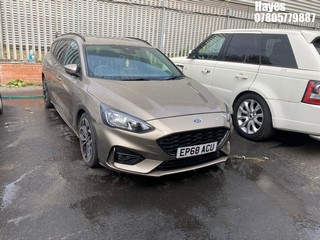 Location: Hayes - 2019 FORD FOCUS ST-LINE X Estate REG: EP68ACU, Keys: Yes, MOT Expiry date: 04/02/2026, 1496 Petrol, 6 Speed Manual Petrol, Former Keepers: 3