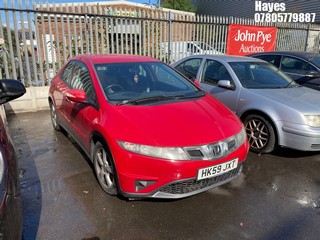 Location: Hayes - 2009 HONDA CIVIC SE I-CTDI 5 Door Hatchback REG: HK59JXT, Keys: No, MOT Expiry date: 25/02/2026, 2204 Diesel, 6 Speed Manual Diesel, Former Keepers: 9