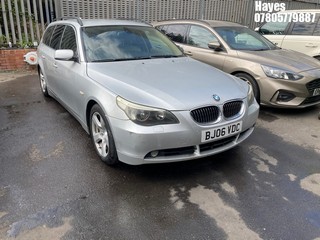 Location: Hayes - 2006 BMW 525D SE TOURING AUTO Estate REG: BJ06VDC, Keys: No, MOT Expiry date: 12/01/2026, 2497 Diesel, 6 Speed Auto Diesel, Former Keepers: 15