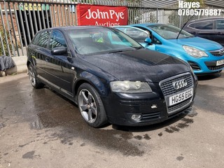 Location: Hayes - 2005 AUDI A3 SPORT TDI AUTO 5 Door Hatchback REG: HG55EGC, Keys: No, MOT Expiry date: 11/04/2026, 1968 Diesel, 6 Speed Auto Diesel, Former Keepers: 7