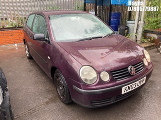 Location: Hayes - 2003 VOLKSWAGEN POLO E 3 Door Hatchback REG: KM03UYP, Keys: No, MOT Expiry date: 18/11/2025, 1198 Petrol, 5 Speed Manual Petrol, Former Keepers: 8