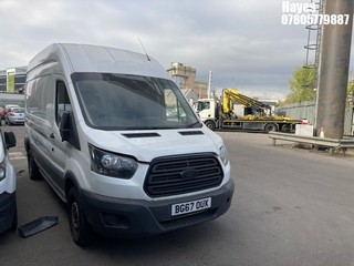 Location: Hayes - 2017 FORD TRANSIT 350 Panel Van REG: BG67OUX, Keys: No, MOT Expiry date: 30/05/2025, 1995 Diesel, 6 Speed Manual Diesel, Former Keepers: 2