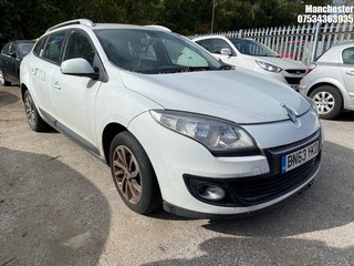 Location: Manchester - 2013 RENAULT MEGANE EXPR-N + ENERGY DC Estate REG: BN63YKD, 1461 Diesel, 5 Speed Manual Diesel, Former Keepers: 3, Keys: No, MOT Expiry date: 29/04/2025