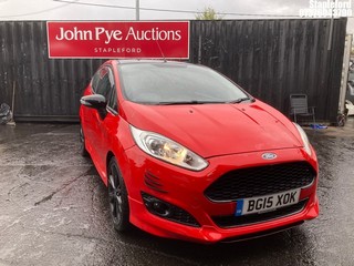 Location: Stapleford - 2015 FORD FIESTA ZETEC S RED EDITIO 3 Door Hatchback REG: BG15XOK, Keys: Yes, MOT Expiry date: 31/03/2026, 998 Petrol, 5 Speed Manual Petrol, Former Keepers: 5
