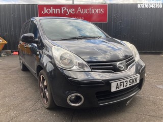 Location: Stapleford - 2013 NISSAN NOTE N-TEC+ MPV REG: AF13SKK, Keys: Yes, MOT Expiry date: 30/05/2025, 1386 Petrol, 5 Speed Manual Petrol, Former Keepers: 7