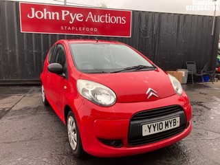 Location: Stapleford - 2010 CITROEN C1 VT 3 Door Hatchback REG: YY10MYB, Keys: Yes, MOT Expiry date: 20/08/2025, 998 Petrol, 5 Speed Manual Petrol, Former Keepers: 6