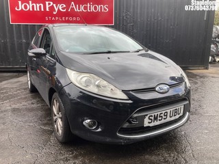 Location: Stapleford - 2009 FORD FIESTA ZETEC 68 TDCI 5 Door Hatchback REG: SM59UBU, Keys: Yes, MOT Expiry date: 28/10/2025, 1399 Diesel, 5 Speed Manual Diesel, Former Keepers: 9