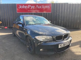 Location: Stapleford - 2008 BMW 123D M SPORT COUPE Coupe REG: YL08CJY, Keys: Yes, MOT Expiry date: 01/09/2025, 1995 Diesel, 6 Speed Manual Diesel, Former Keepers: 7