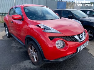 Location: BELVEDERE - 2017 NISSAN JUKE VISIA 5 Door Hatchback REG: BC17OOU, 1598cc Petrol, 5 Speed Manual Petrol, Former Keepers: 2, Keys: No, MOT: Expiry date19.02.2026